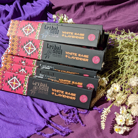 Tribal Soul | White Sage & Lavender | 12pk Incense Sticks